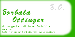 borbala ottinger business card
